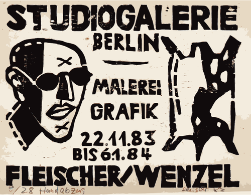Galleri konstutställning i Berlin